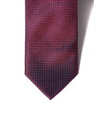 dunkelrote bedruckte Krawatte von JP1880