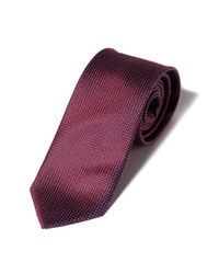 dunkelrote bedruckte Krawatte von JP1880
