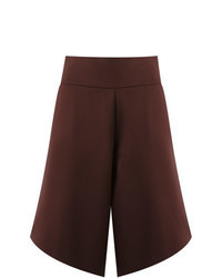 dunkelrote Bermuda-Shorts