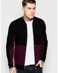 dunkelrote Bomberjacke von Asos