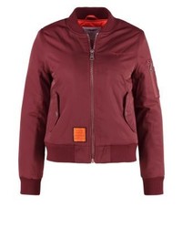 dunkelrote Bomberjacke von Bombers