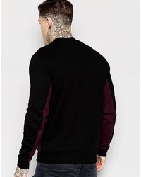 dunkelrote Bomberjacke von Asos