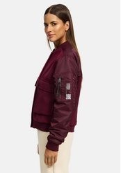 dunkelrote Bomberjacke von Navahoo