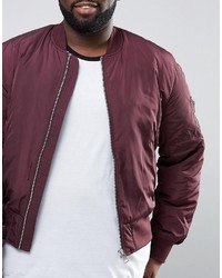 dunkelrote Bomberjacke von Asos