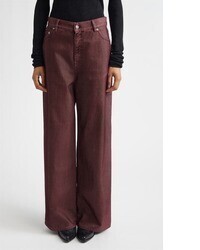dunkelrote Boyfriend Jeans