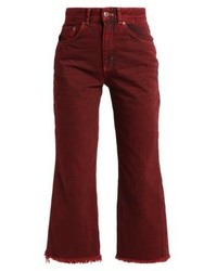 dunkelrote Boyfriend Jeans von The Ragged Priest