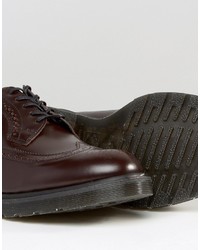 dunkelrote Brogue Stiefel von Dr. Martens