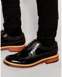 dunkelrote Brogues von Grenson