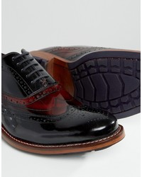 dunkelrote Brogues von Ted Baker