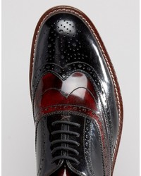 dunkelrote Brogues von Ted Baker