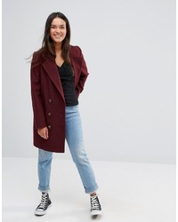 dunkelrote Cabanjacke von Asos