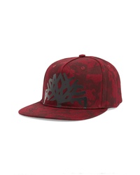 dunkelrote Camouflage Baseballkappe