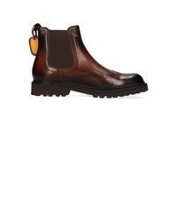 dunkelrote Chelsea Boots aus Leder von Melvin&Hamilton