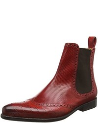 dunkelrote Chelsea Boots