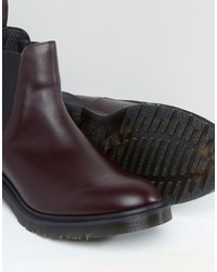 dunkelrote Chelsea Boots von Dr. Martens