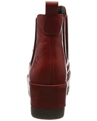 dunkelrote Chelsea Boots von Fly London