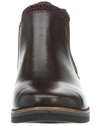 dunkelrote Chelsea Boots von Marco Tozzi