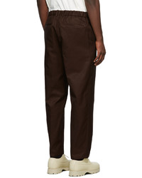 dunkelrote Chinohose von Jil Sander