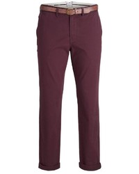 dunkelrote Chinohose von Jack & Jones