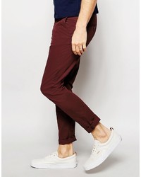 dunkelrote Chinohose von Jack and Jones