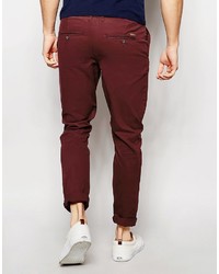 dunkelrote Chinohose von Jack and Jones