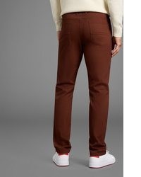 dunkelrote Chinohose von mans world