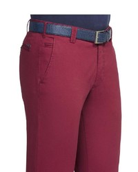 dunkelrote Chinohose von MEYER