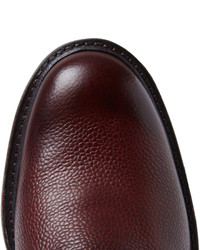 dunkelrote Chukka-Stiefel aus Leder von Cheaney