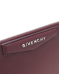 dunkelrote Clutch mit geometrischem Muster von Givenchy