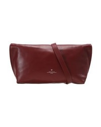 dunkelrote Clutch von Max Mara