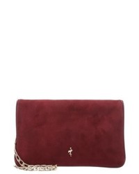 dunkelrote Clutch von Menbur