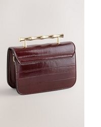 dunkelrote Clutch von NEXT