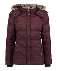 dunkelrote Daunenjacke von Esprit