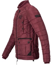 dunkelrote Daunenjacke von Marikoo