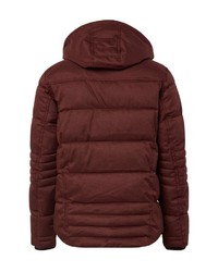 dunkelrote Daunenjacke von Tom Tailor