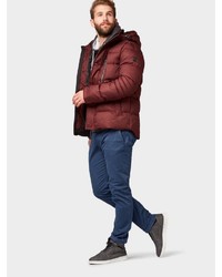 dunkelrote Daunenjacke von Tom Tailor