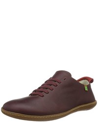 dunkelrote Derby Schuhe von El Naturalista