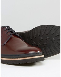 dunkelrote Derby Schuhe von Ted Baker