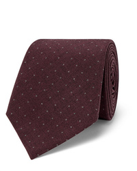 dunkelrote gepunktete Krawatte von Brunello Cucinelli