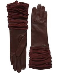 dunkelrote Handschuhe von Roberto Verino