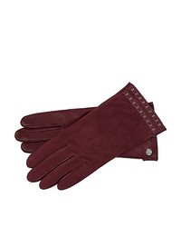 dunkelrote Handschuhe von Roeckl