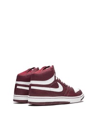 dunkelrote hohe Sneakers von Nike