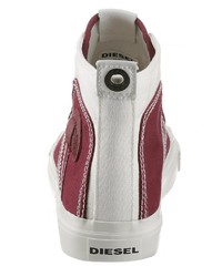 dunkelrote hohe Sneakers von Diesel