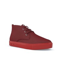 dunkelrote hohe Sneakers von Swear