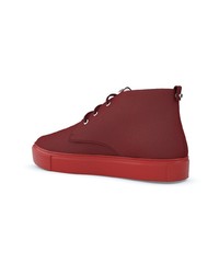 dunkelrote hohe Sneakers von Swear