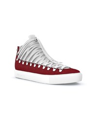 dunkelrote hohe Sneakers von Swear