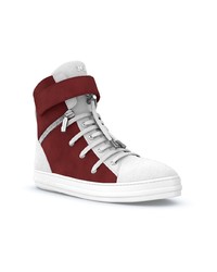 dunkelrote hohe Sneakers von Swear