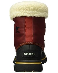 dunkelrote hohe Sneakers von Sorel