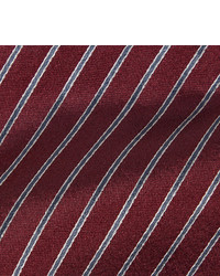 dunkelrote horizontal gestreifte Krawatte von Giorgio Armani
