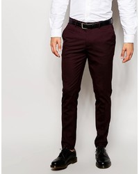 dunkelrote Hose von Asos